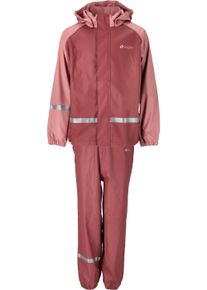 ZIGZAG Kinder Regenanzug "GILBO", rosa, casual, Gr. 116, mehrfarbig, 100% Polyester, Sportanzüge, mit reflektierenden Elementen