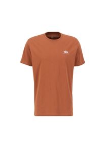 Herren T-Shirt "Alpha Industries Men - T-Shirts Basic T Small Logo", braun, Gr. XXL, Alpha Industries, Obermaterial: 100% Baumwolle, Shirts