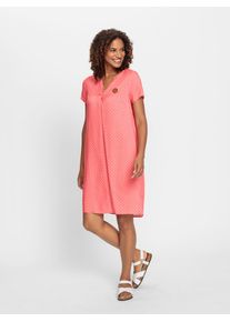 Casual Looks Damen Sommerkleid "Webkleid", orange, Gr. 38, gemustert, mehrfarbig, 100% Viskose, Kleider