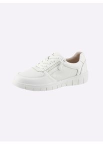Caprice Damen Sneaker, Gr. 38, weiß, Glattleder, Textil, sportlich, Schuhe