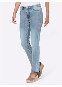 Heine Damen Bequeme Jeans, blau, Gr. 38, unifarben, 99% Baumwolle, 1% Elasthan, Jeans