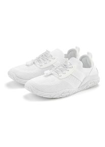 Lascana Damen Sneaker, Gr. 36, weiß, Obermaterial: 50% Lederimitat, 50% Textilmaterial. Futter: 100% Textilmaterial. Decksohle: 100% Textilmaterial.