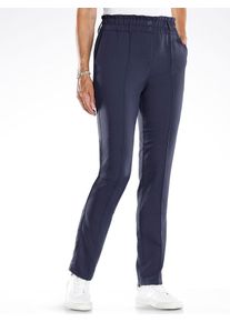 Classic Basics Damen Schlupfhose, blau, Gr. 19, 80% Polyester, 16% Viskose, 4% Elasthan, Hosen