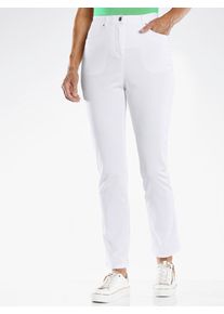 Classic Basics Damen Bequeme Jeans, weiß, Gr. 25, unifarben, 97% Baumwolle, 17% Polyester, 3% Elasthan, 97% Baumwolle, 3% Elasthan, Jeans