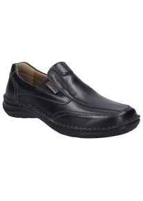 Josef Seibel Herren Slipper "New Anvers 67", Gr. 45, schwarz, Leder, casual, Schuhe, Freizeitschuh, Halbschuh, Komfortschuh mit Wechselfußbett