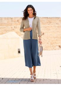 Inspirationen Damen Cardigan, beige, Gr. 36, unifarben, 85% Polyacryl, 15% Polyamid, Strickjacken