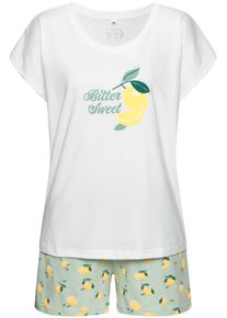 Vivance Dreams Damen Shorty, Gr. 32, grün, Single Jersey, Obermaterial: 100% Baumwolle, gemustert, modisch, Homewear-Sets, Shorty mit schönem