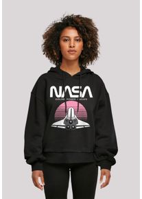 F4NT4STIC Damen Kapuzenpullover "NASA Space Shuttle Sunset", schwarz, casual, Gr. XXL, Obermaterial: 100% Baumwolle, Pullover, Print