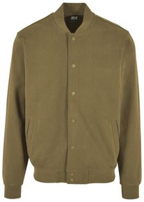Urban Classics Herren Collegejacke "Urban Classics Herren Ultra Heavy Solid College Jacket", grün, casual, Gr. M, unifarben, 100% Baumwolle, Jacken