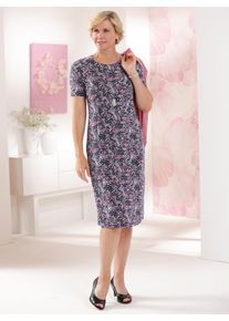 CLASSIC Damen Jerseykleid "Jersey-Kleid", bunt, Gr. 38, gemustert, mehrfarbig, Jersey, Single Jersey, 95% Viskose, 5% Elasthan, Kleider