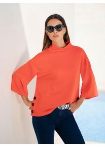 Heine Damen Sweatshirt, orange, Gr. 38, unifarben, 50% Modal, 44% Polyester, 6% Elasthan, Sweatshirts