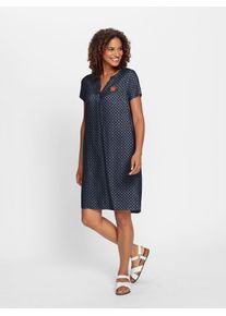 Casual Looks Damen Sommerkleid "Webkleid", blau, Gr. 40, gemustert, mehrfarbig, 100% Viskose, Kleider