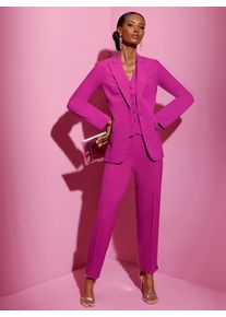 CRÉATION L CREATION L Damen Jackenblazer "Blazer", pink, Gr. 40, 63% Polyester, 34% Viskose, 3% Elasthan, Blazer