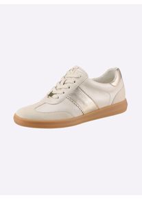 Caprice Damen Sneaker, Gr. 7, weiß, Glattleder, sportlich, Schuhe