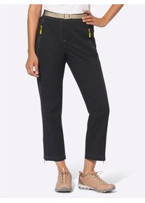 Casual Looks Damen Outdoorhose, schwarz, Gr. 40, unifarben, 95% Polyamid, 5% Elasthan, Hosen