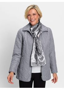 CLASSIC Damen Steppjacke, grau, Gr. 40, unifarben, 100% Polyester, Schal:100% Polyester, Wattierung:100% Polyester, Jacken