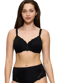Triumph Damen Minimizer-BH "Ladyform Soft W X", Gr. 75, schwarz, Microtouch, Spitze, Obermaterial: 43% Polyamid, 40% Polyester, 17% Elasthan,