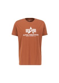 Herren T-Shirt "Alpha Industries Men - T-Shirts Basic T-Shirt", braun, Gr. M, Alpha Industries, Obermaterial: 100% Baumwolle, Shirts