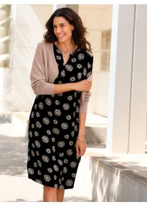 Inspirationen Damen Sommerkleid "Druck-Kleid", schwarz, Gr. 36, gemustert, mehrfarbig, 100% Viskose, Kleider