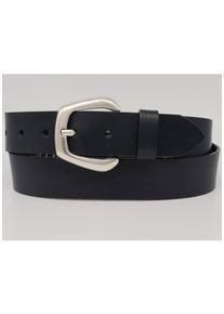 AnnaMatoni Damen Ledergürtel, blau, casual, Gr. 80, unifarben, Rindsleder, Gürtel, mit silberner Schließe