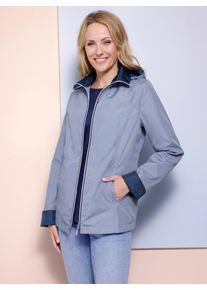 Classic Basics Damen Langjacke, blau, Gr. 44, unifarben, 100% Polyester, Jacken