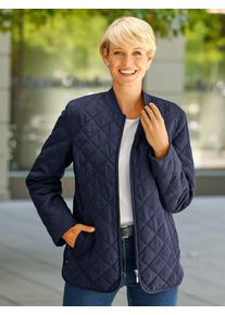 Classic Basics Damen Steppjacke, blau, Gr. 56, unifarben, 100% Polyester, Wattierung:100% Polyester, Jacken