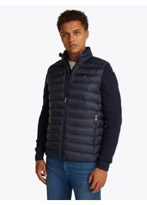 Tommy Hilfiger Herren Steppweste "CORE PACKABLE RECYCLED VEST", blau, casual, Gr. XXL, Web, Obermaterial: 100% Nylon, Westen