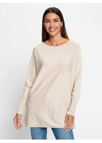 Heine Damen Strickpullover "Pullover", beige, Gr. 36, unifarben, 42% Viskose, 30% Lyocell, 28% Polyester, Pullover