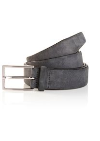 Tom Tailor Damen Synthetikgürtel, grau, klassisch, Gr. 85, Rindsleder, Gürtel, Veloursledergürtel, Freizeit- und Anzugsgürtel, bis Gr. 120