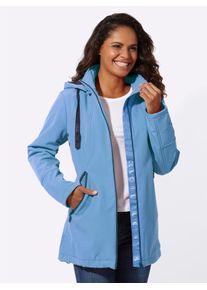 Casual Looks Damen Softshelljacke, blau, Gr. 20, unifarben, 94% Polyester, 6% Elasthan, Jacken