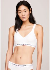 Damen Bralette-BH "BRALETTE LIFT", Tommy Hilfiger Underwear, Gr. XL, weiß, Jersey, Obermaterial: 95% Baumwolle, 5% Elasthan, unifarben, Basic, BHs,