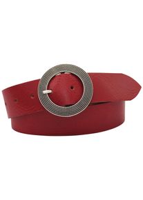 AnnaMatoni Damen Ledergürtel, rot, klassisch,modisch,feminin, Gr. 90, unifarben, Leder, Gürtel