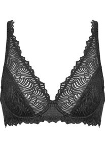 Naturana Damen Bügel-BH, Gr. 75, schwarz, Obermaterial: 89% Polyamid, 11% Elasthan. Futter: 92% Polyamid, 8% Elasthan, unifarben, leicht transparent,