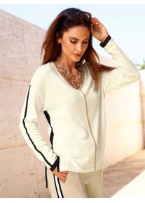 Inspirationen Damen Strickpullover "Langarm-Pullover", beige, Gr. 38, unifarben, 55% Baumwolle, 45% Viskose, Pullover