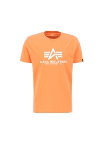 Herren T-Shirt "Alpha Industries Men - T-Shirts Basic T-Shirt", orange, Gr. S, Alpha Industries, Obermaterial: 100% Baumwolle, Shirts