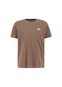 Herren T-Shirt "Alpha Industries Men - T-Shirts Basic T Small Logo", grau, Gr. M, Alpha Industries, Obermaterial: 100% Baumwolle, Shirts