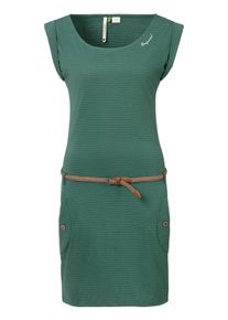Ragwear Damen Jerseykleid "TAG C ORGANIC O", grün, casual, Gr. XXL, gestreift, geringelt, mehrfarbig, kontrastfarbene Details, bedruckt, Single