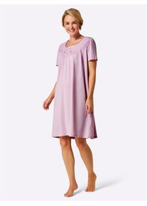 wäschepur WÄSCHEPUR Damen Nachthemd "Nachthemd", Gr. 36, rosa, 100% Baumwolle, unifarben, Kleider