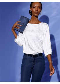 CRÉATION L CREATION L Damen Schlupfbluse, beige, Gr. 38, unifarben, 95% Polyester, 5% Elasthan, Blusen