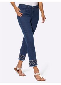 Classic Basics Damen Bequeme Jeans, blau, Gr. 50, unifarben, 81% Baumwolle, 17% Polyester, 2% Elasthan, Jeans