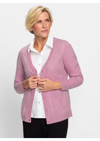 CLASSIC Damen Cardigan, rosa, Gr. 40, unifarben, 100% Polyacryl, Strickjacken