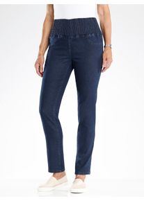 Classic Basics Damen Bequeme Jeans, blau, Gr. 19, unifarben, 81% Baumwolle, 17% Polyester, 2% Elasthan, Jeans