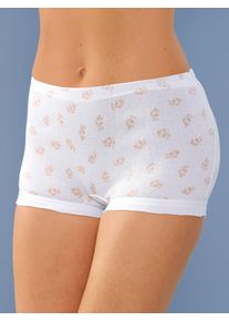 wäschepur WÄSCHEPUR Damen Pagenschlüpfer, Gr. 38, weiß, 100% Baumwolle, Unterhosen