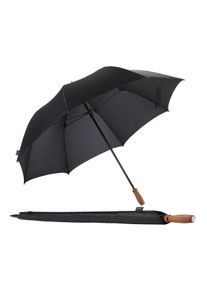 Euroschirm Partnerschirm "birdiepal classic, schwarz", schwarz, Bezug: 100% Polyamid, uni, Regenschirme, Regenschirm für Zwei, mit Echtholzgriff aus