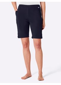 feel good Damen Bermudas, Gr. 36, blau, 70% Polyester, 30% Viskose, unifarben, Hosen