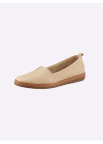 Andrea Conti Damen Slipper, Gr. 41, beige, Leder, Rindsleder, Rindsleder, modisch, Schuhe