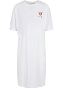 Merchcode Damen Shirtkleid "Merchcode Damen", weiß, klassisch, Gr. L, unifarben, 100% Baumwolle, Kleider