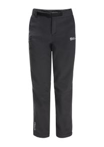 Jack Wolfskin Kinder Softshellhose "ACTAMIC PANTS K", grau, Gr. 128, OBERSTOFF OBERSTOFF 94% POLYESTER, 6% ELASTHAN, EXCEPT NON FIBROUS MATERIAL (CN)