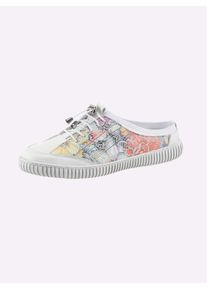 Gemini Damen Slipper, Gr. 41, bunt, Glattleder, sportlich, Schuhe