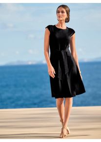 Heine Damen Jerseykleid "Jersey-Kleid", schwarz, Gr. 36, unifarben, 70% Viskose, 25% Polyamid, 5% Elasthan, Kleider